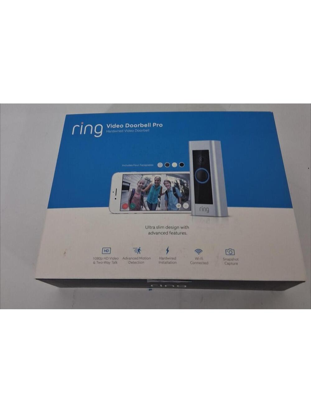 Ring Video Doorbell Pro 1080P HD Security Cam Hardwired New Open Box